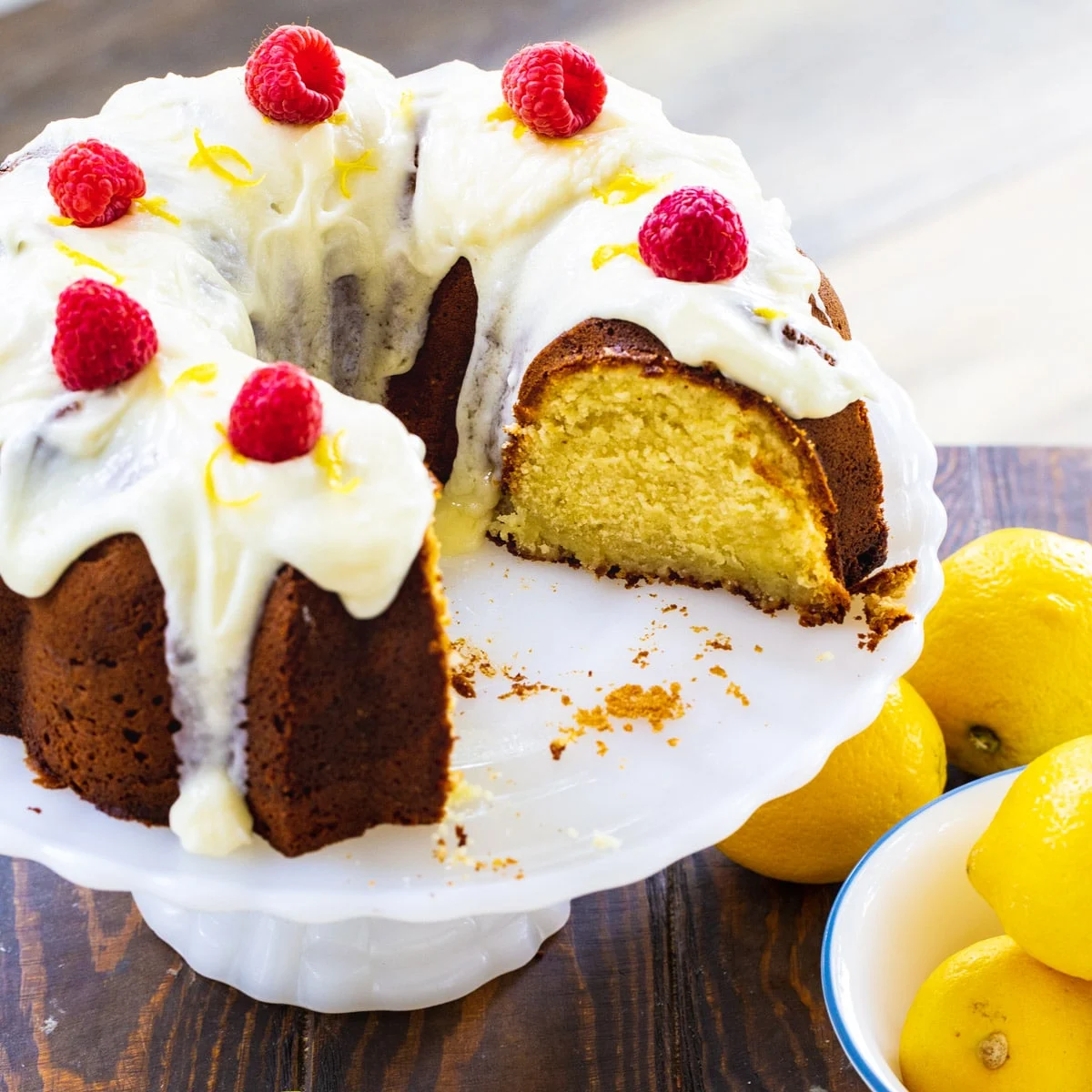 Lemon Pound Cake With Cream Cheese Recipe