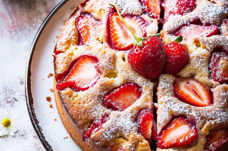 Strawberry Rhubarb Recipes Cake