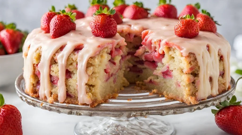 Strawberry Rhubarb Recipes Cake