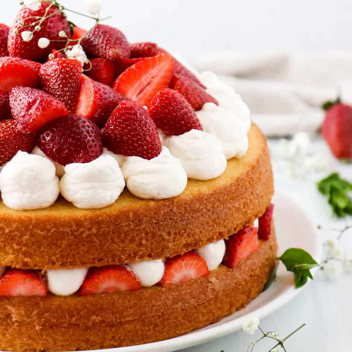 Strawberry Vanilla Cake Recipe